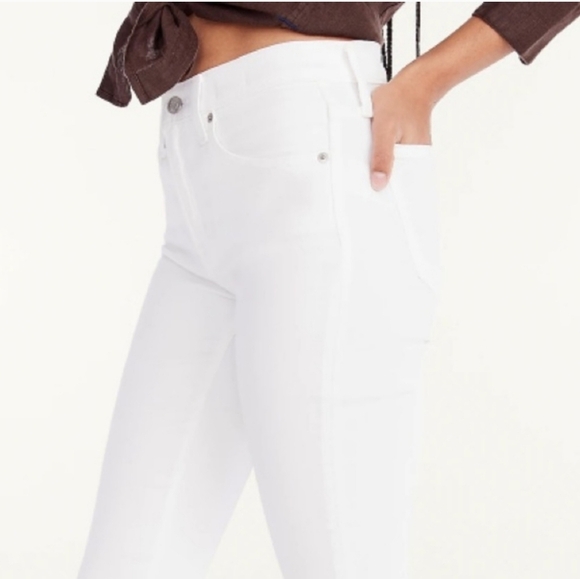 NWT J.Crew High Rise Toothpick White Jeans Plus Size 37 - Picture 5 of 5